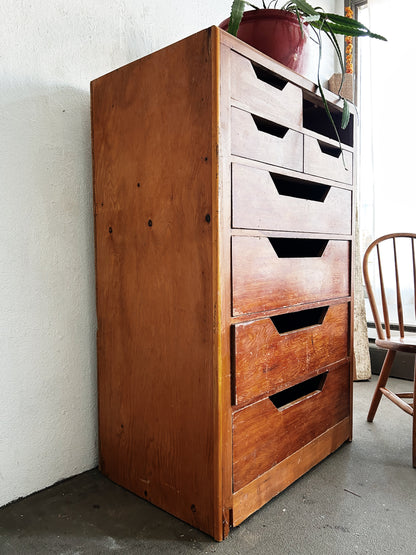 XL Antique Wood Chest of Drawers