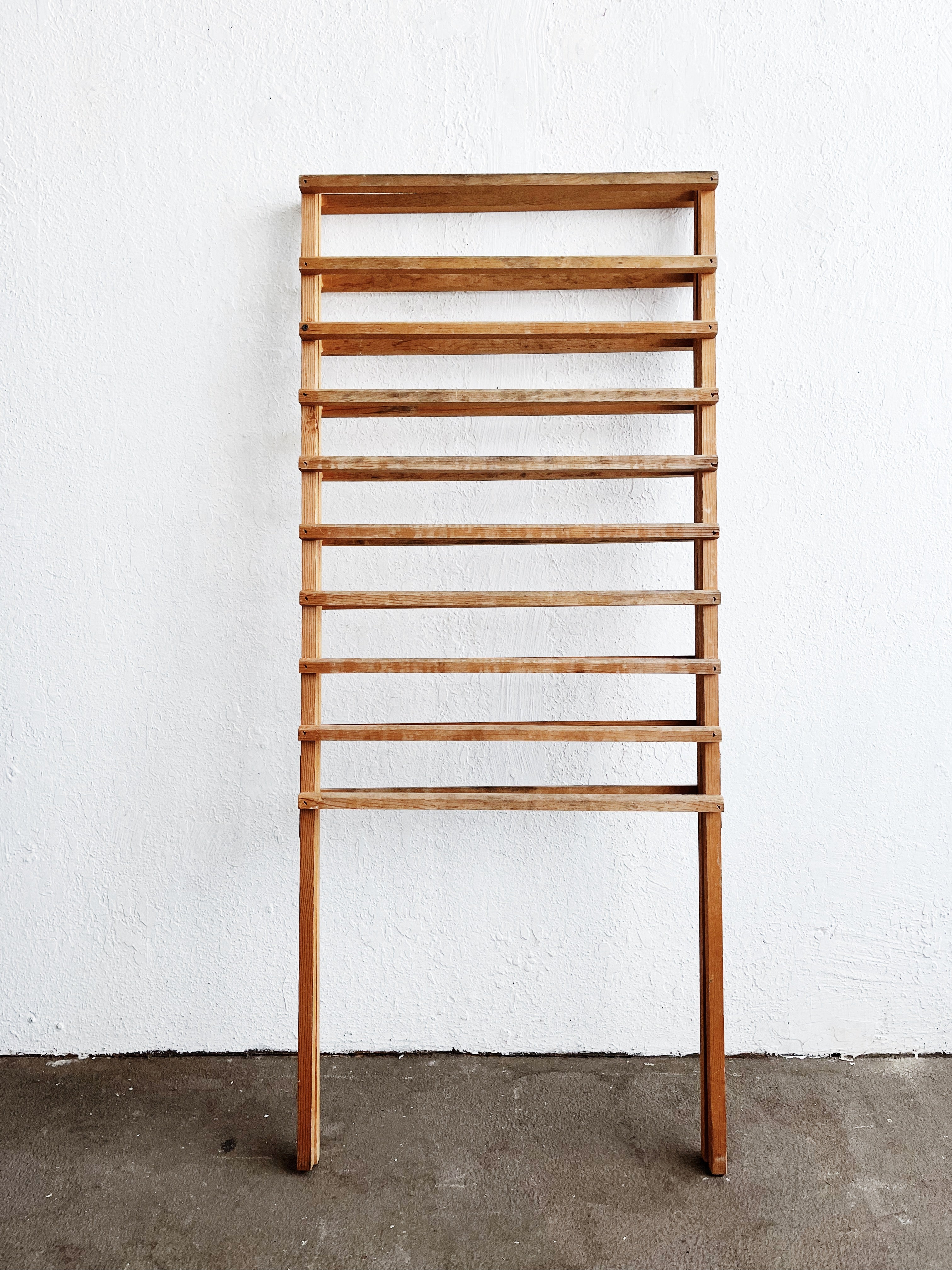 Large Vintage Divider Drying Rack