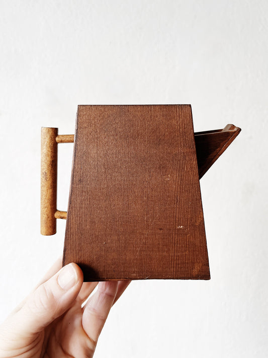 Wood Folk Art Pitcher