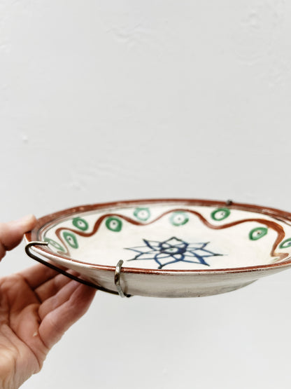 Vintage Mexican Folk Art Plate