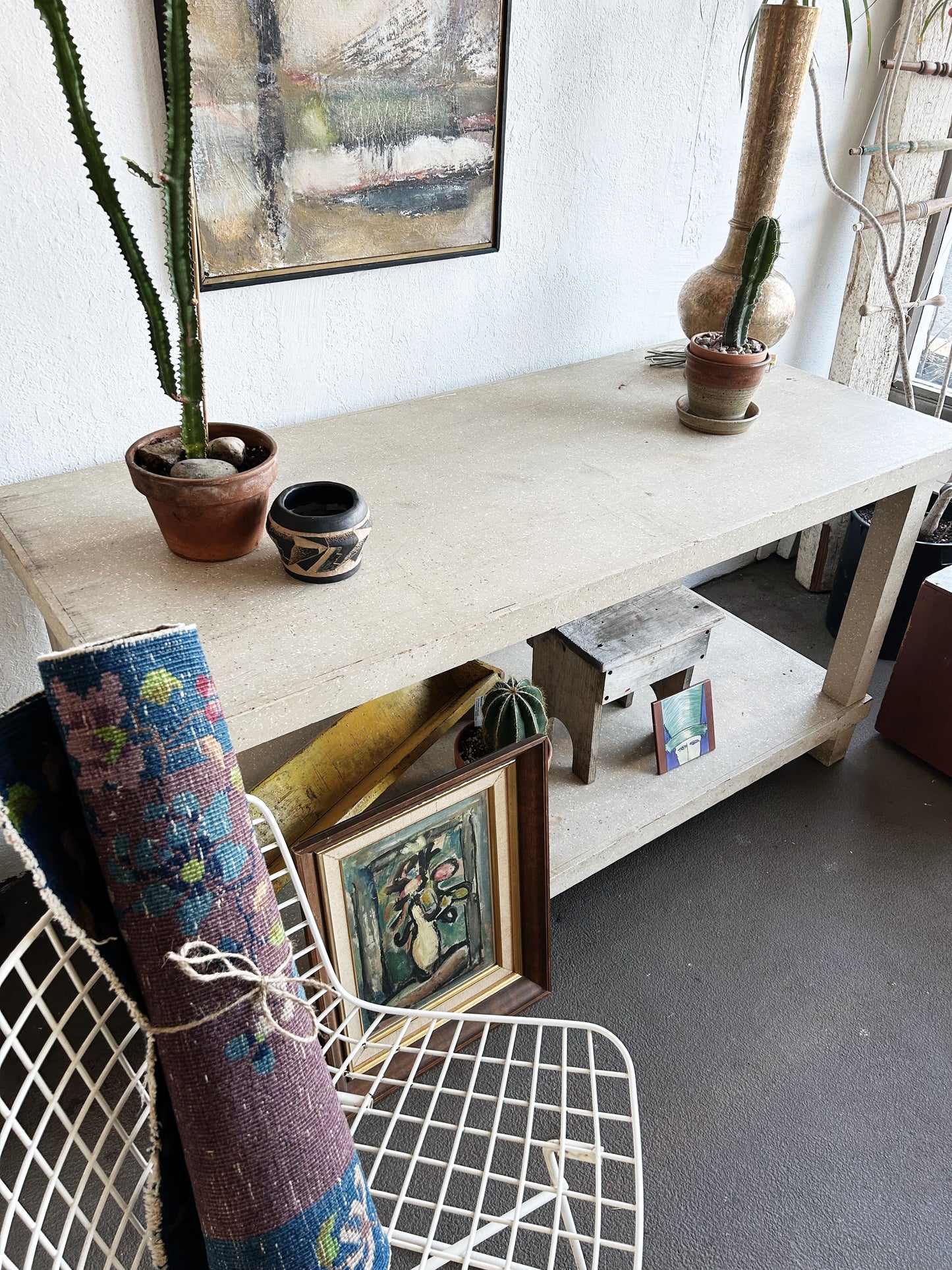 Vintage Wood Work Table