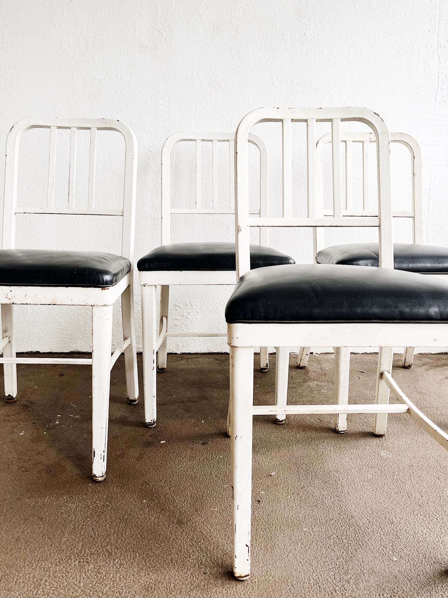 Set of Vintage Naval Chairs