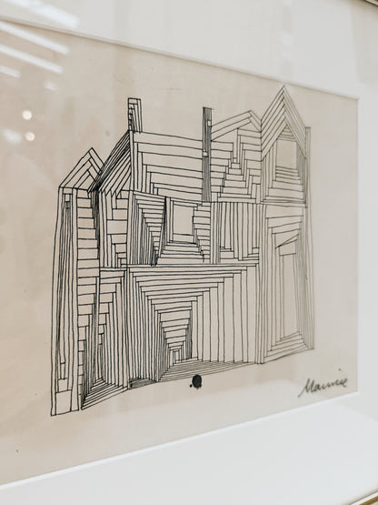 Vintage Pen and Ink Drawing