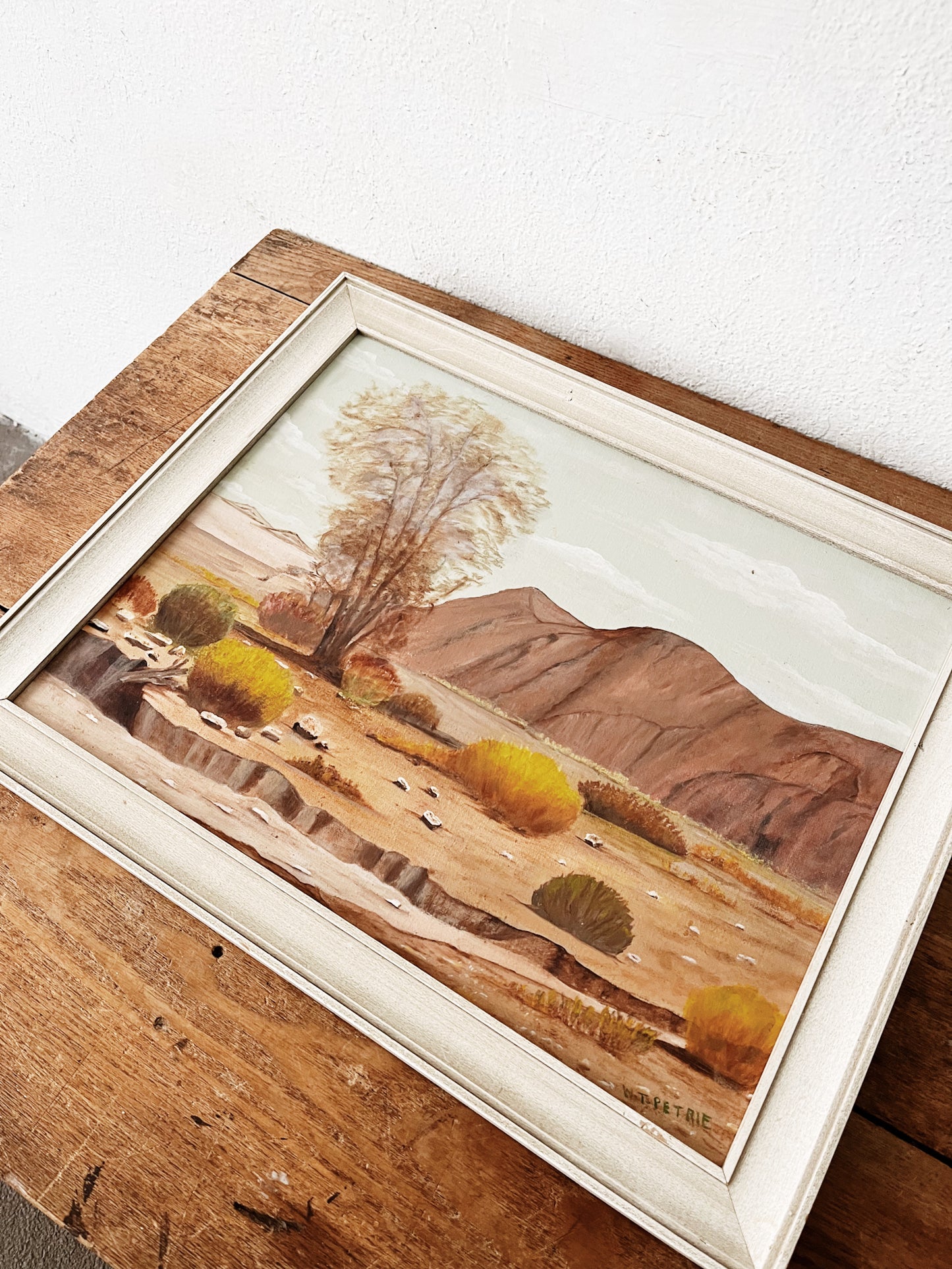 Vintage Desert Landcape Painting