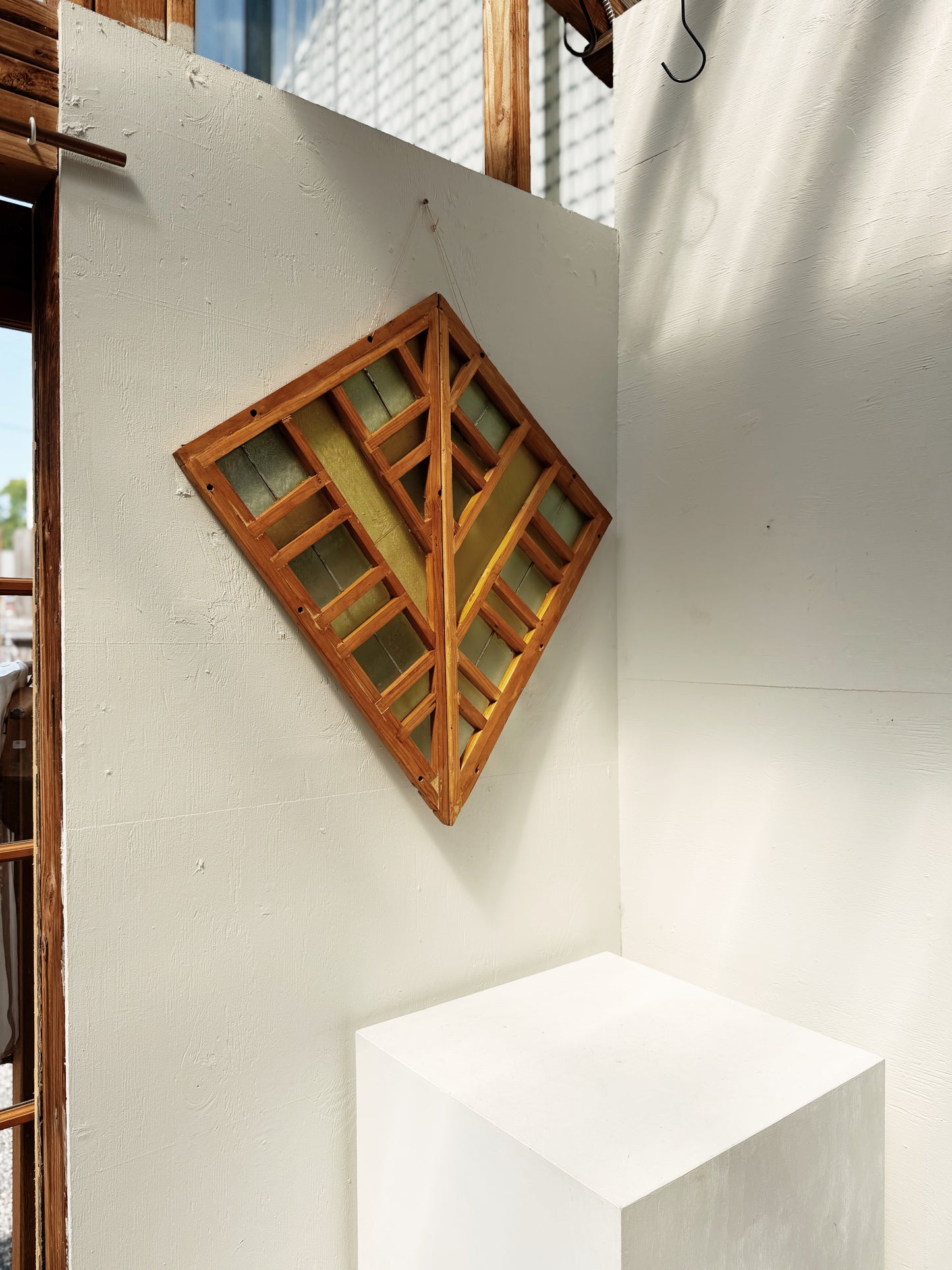 Handmade Vintage Stained Glass Panel