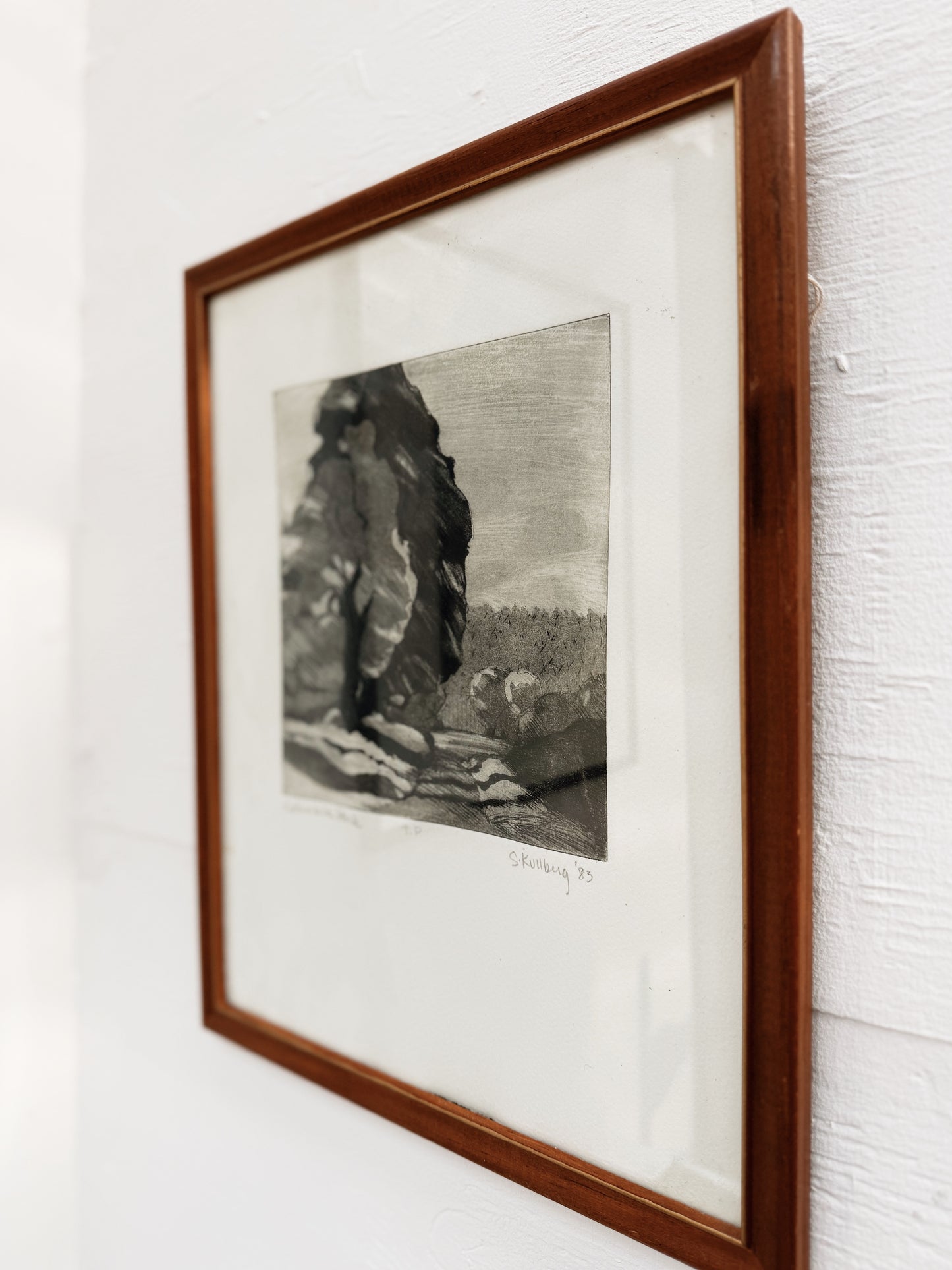 Original Sharon Kullberg Vintage Etching