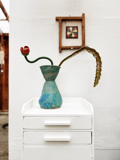 Vintage Painted Wood Cabinet