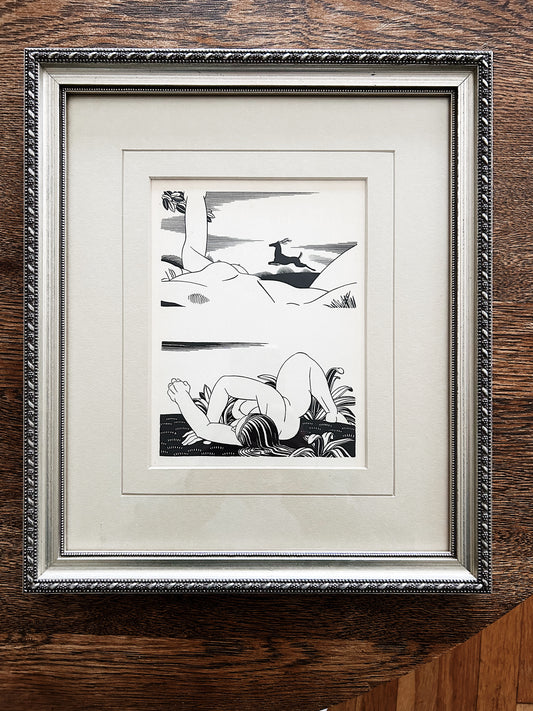 Rockwell Kent Framed Antique Print