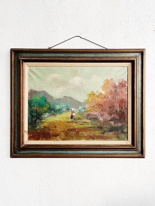 Large Vintage Oil Painting