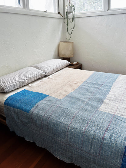 Vintage Large Patch Kantha Quilt