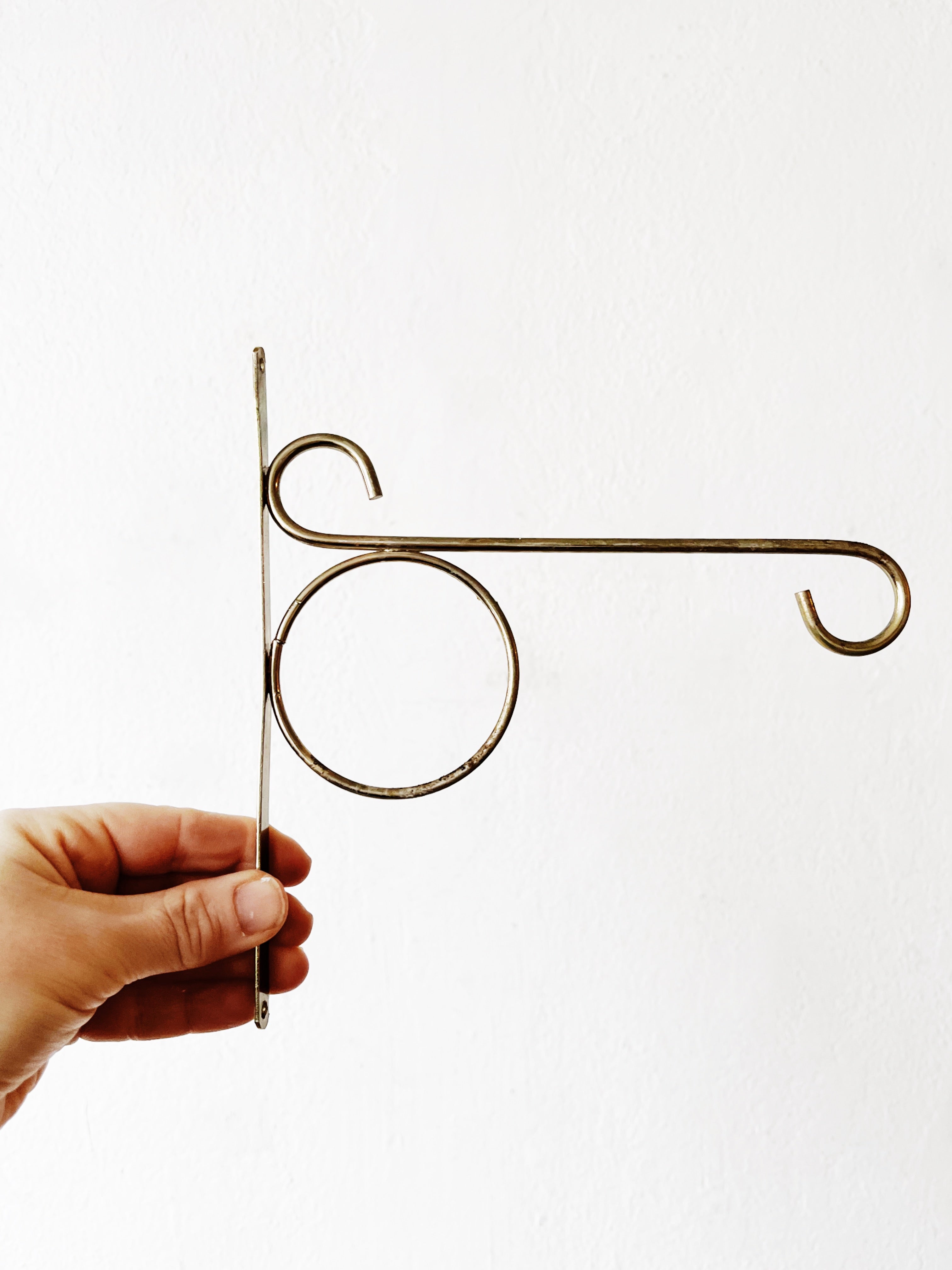 Mid Century Brass Hanger - Thumbnail 2