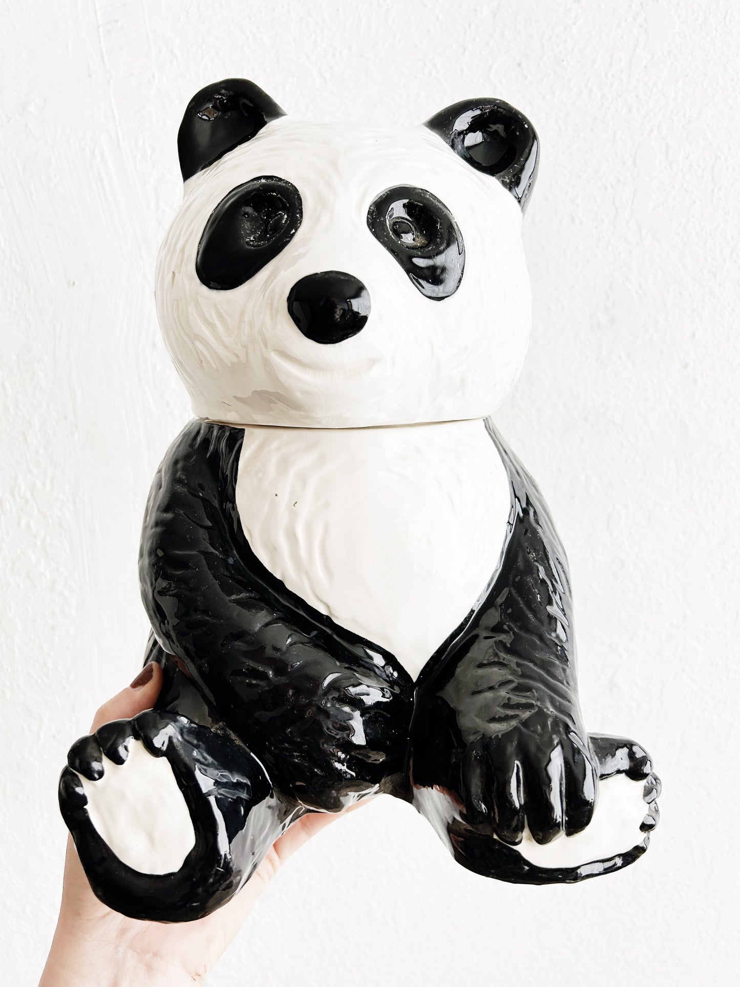 Mid Century Panda Cookie Jar