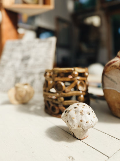 Vintage Pottery Mushroom