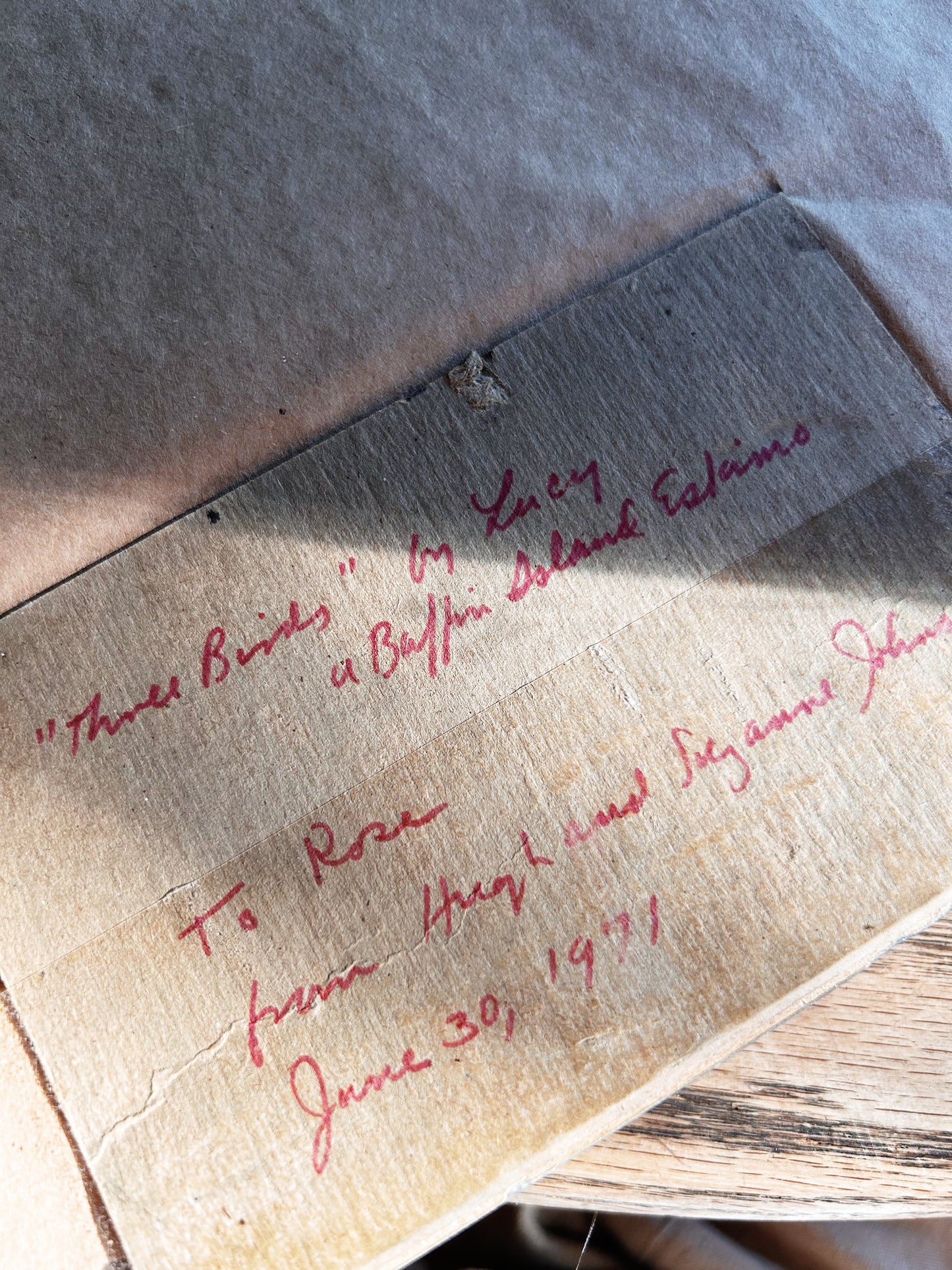 Vintage Original Inuit Woodcut