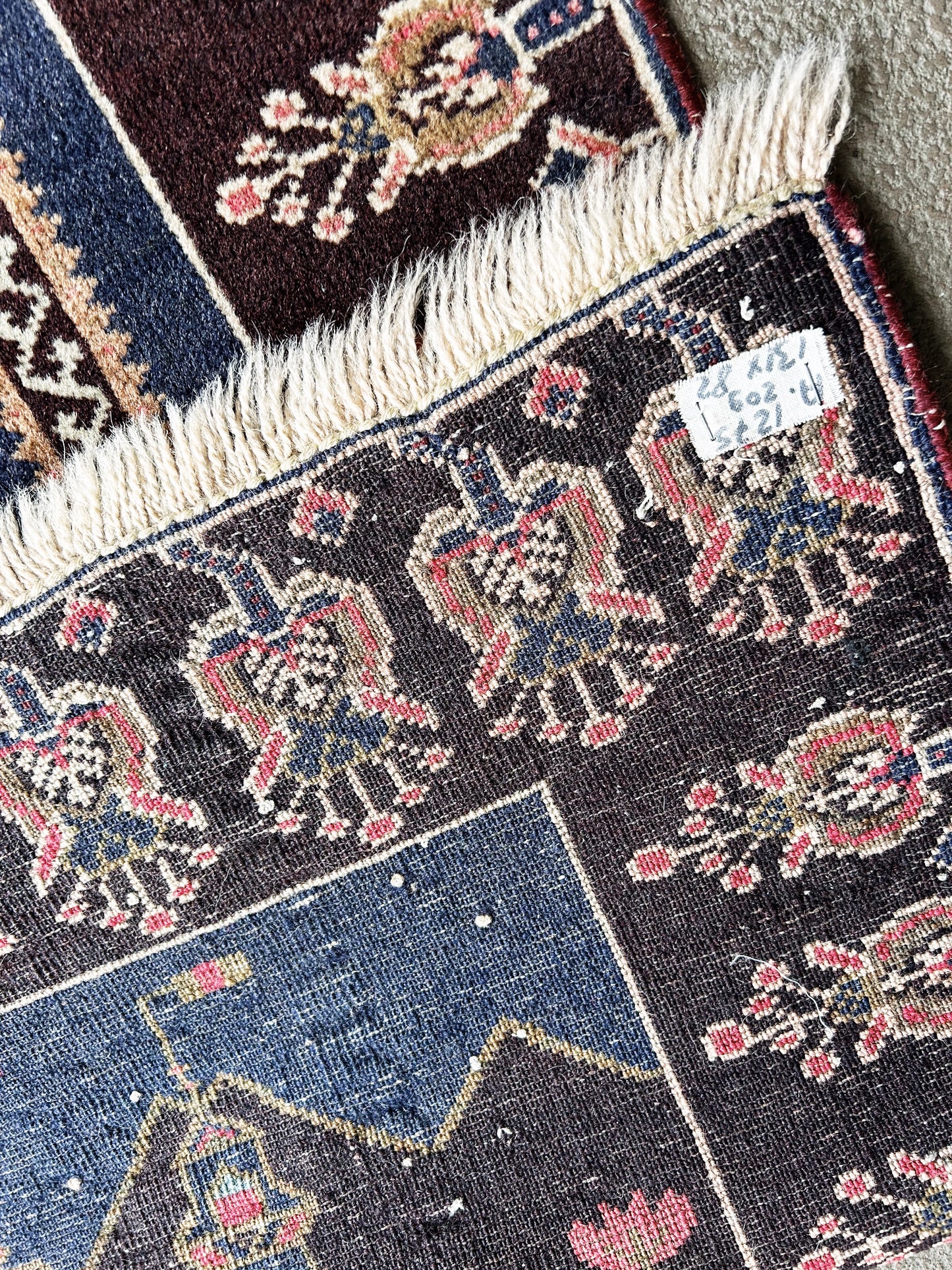 Vintage Wool Prayer Rug