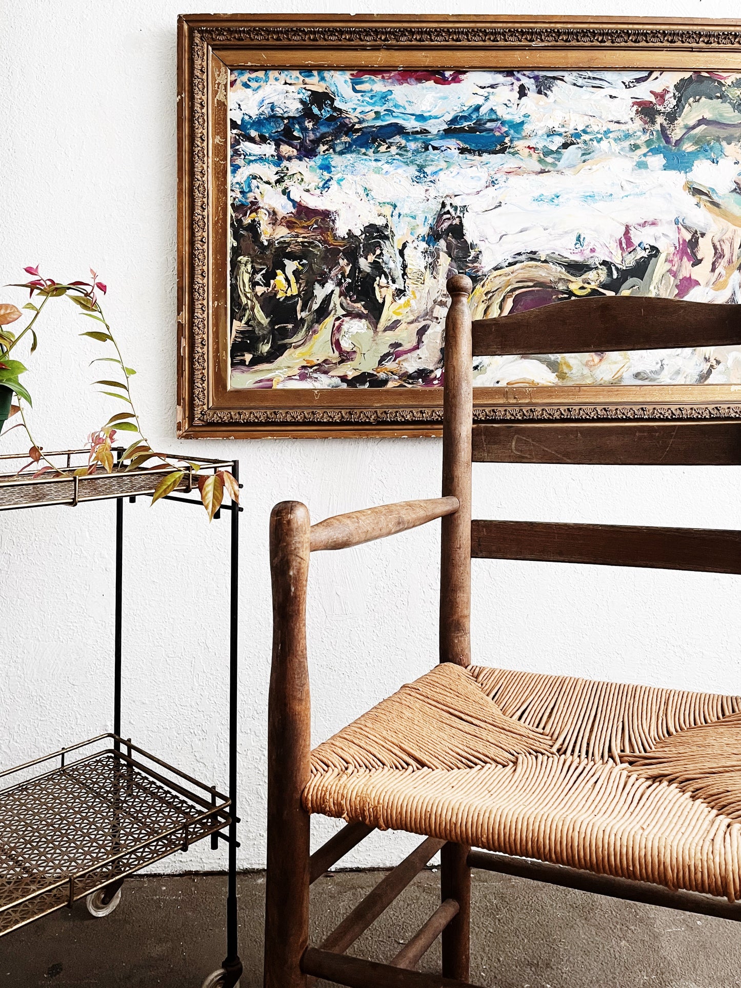 Vintage Abstract Expressionist Painting