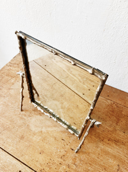 Vintage Silver Twig Mirror