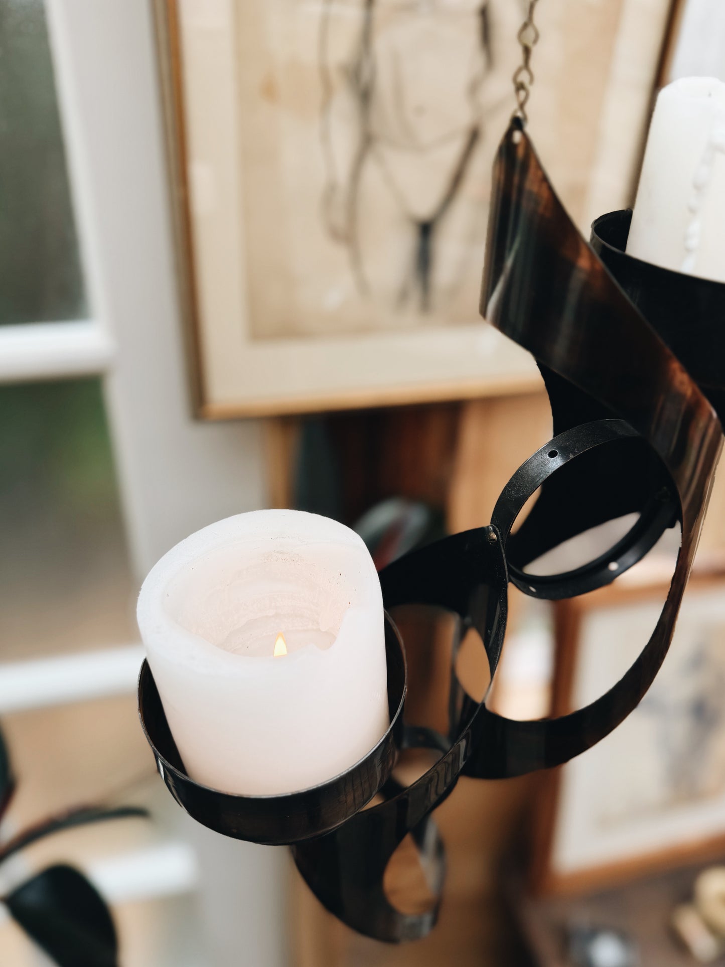 Vintage Brutalist Candelabra