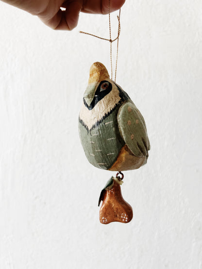 Vintage Denise Calla Folk Art ‘12 Days of Christmas’ Ornament Set