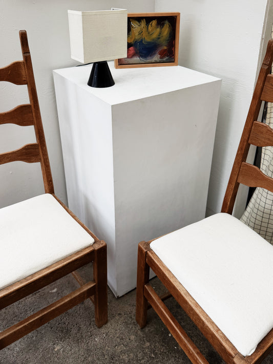Pair Vintage Danish Ladderback Chairs