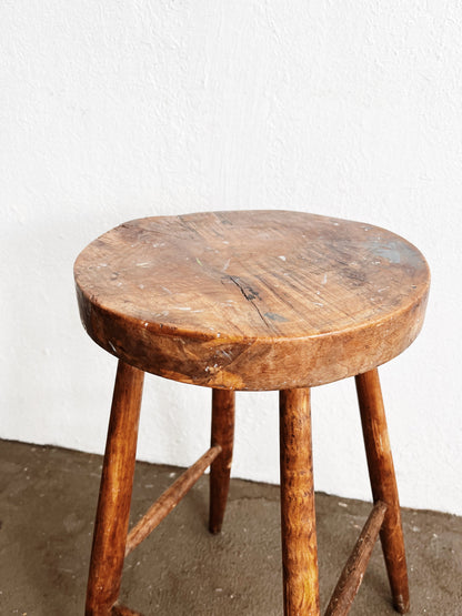Primitive Maple Stool