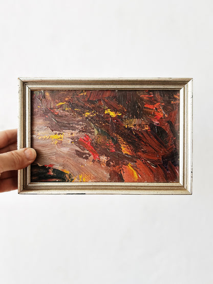 Framed Abstract Oil Painting
