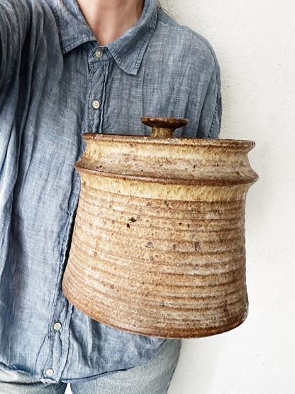 Large Studio Pottery Canister