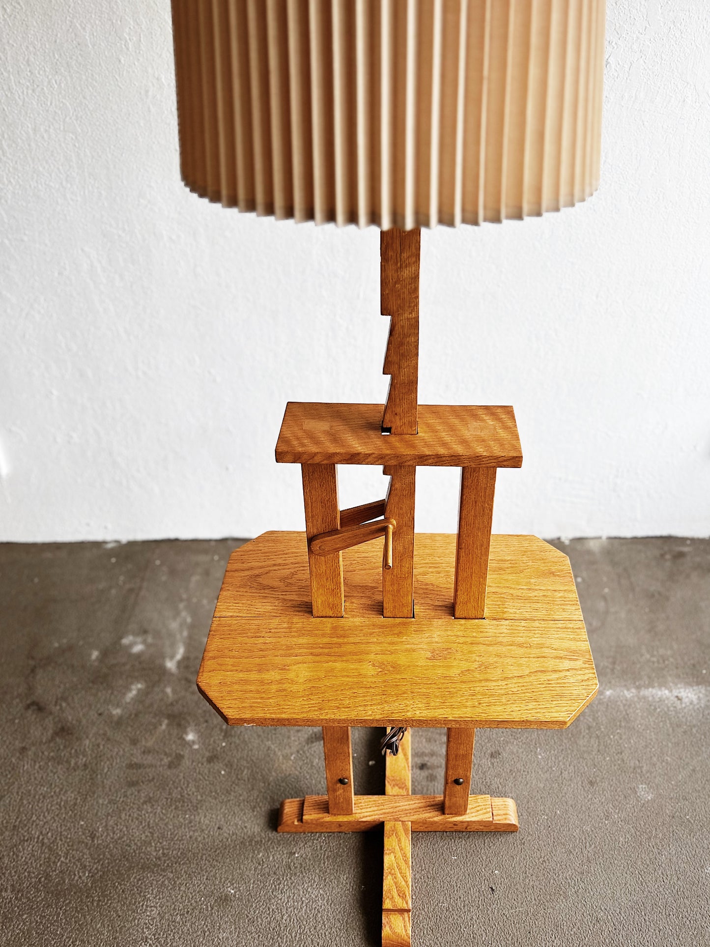 Vintage Oak Lamp