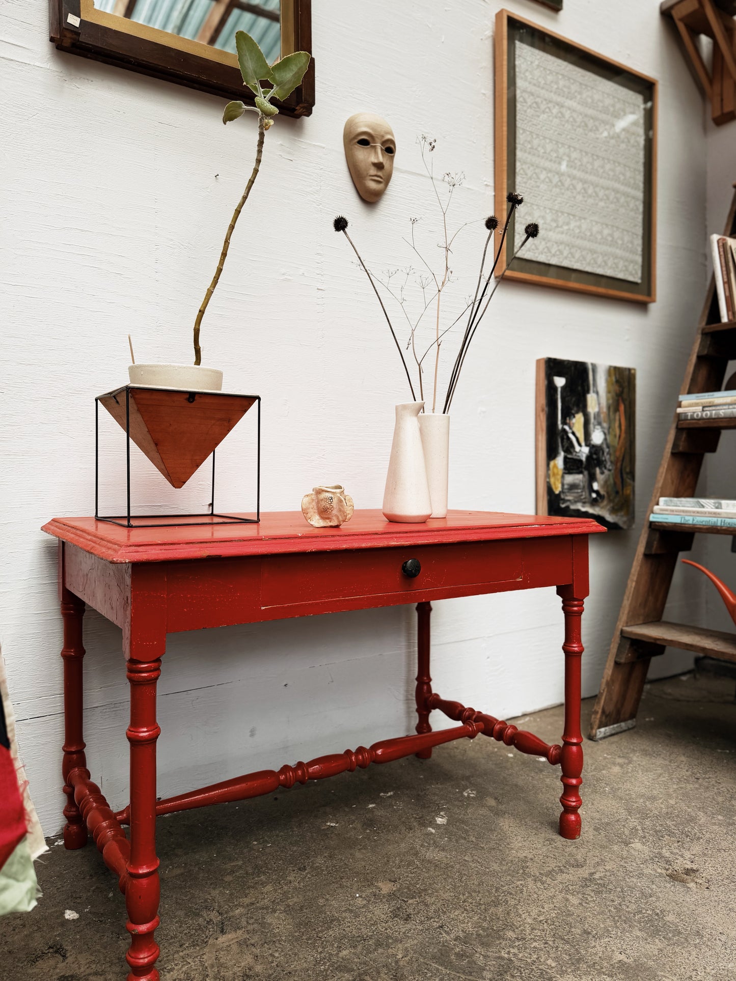 Antique Low Console Table