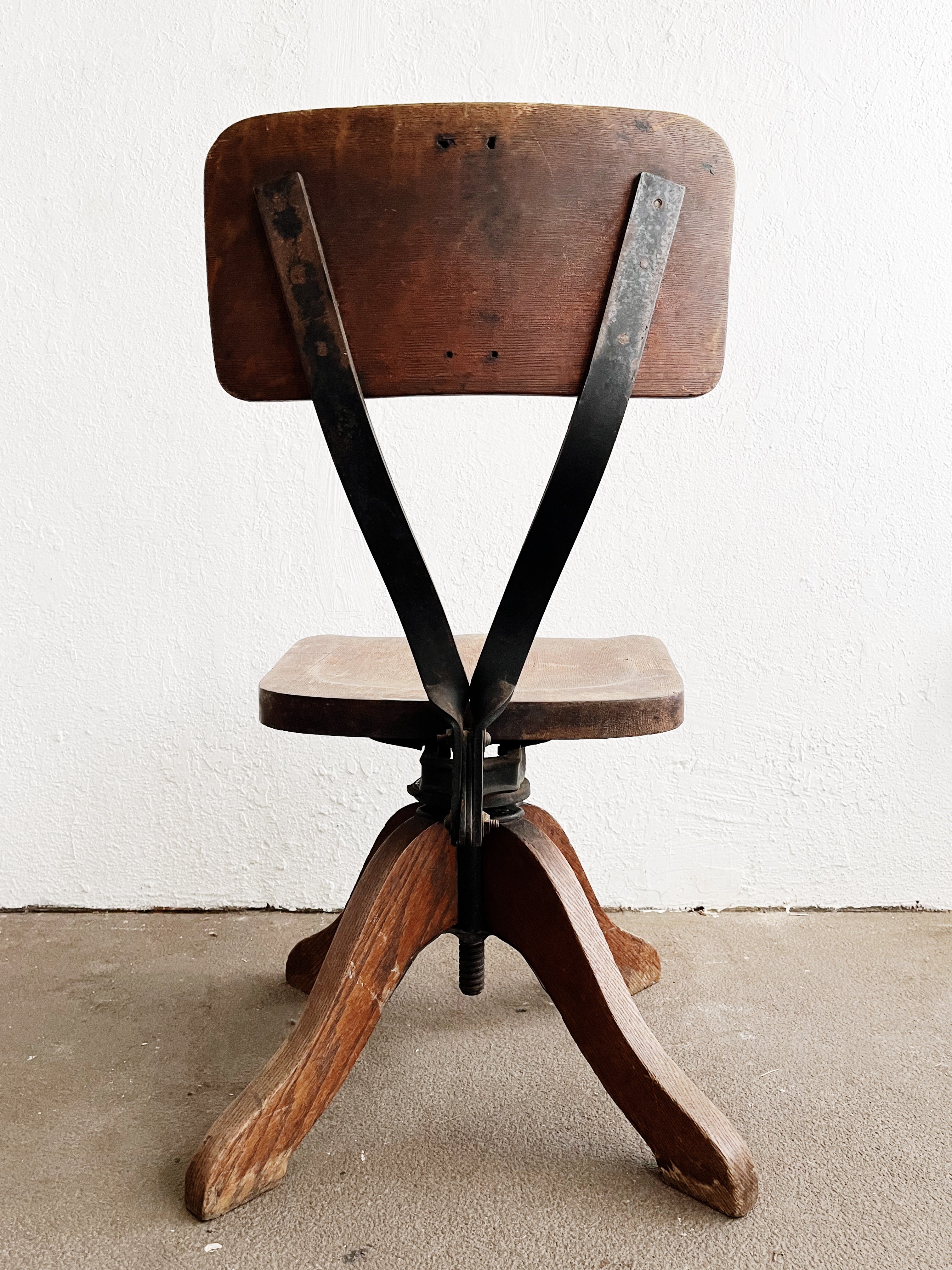 Antique Machine Age Swivel Chair - Thumbnail 5