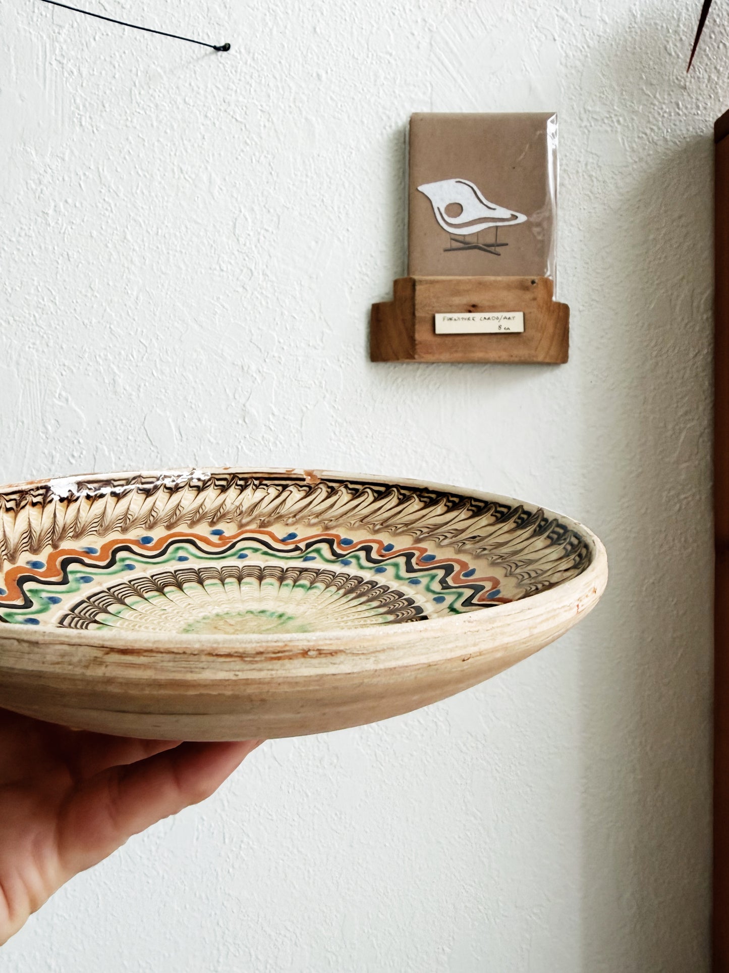 Vintage Romanian Clay Bowl