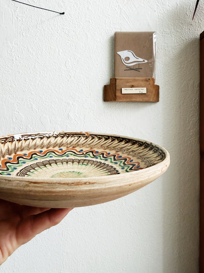 Vintage Romanian Clay Bowl