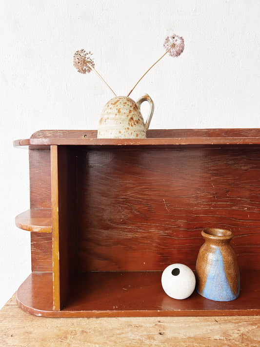 1950’s Solid Wood Wall Shelf
