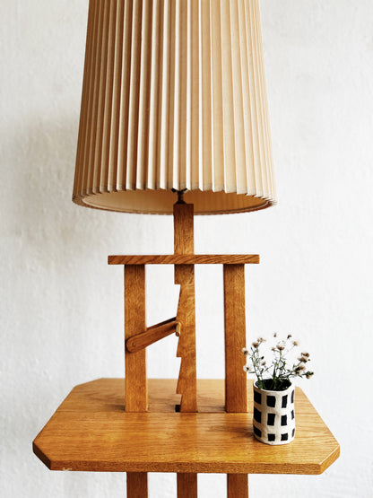 Vintage Oak Lamp