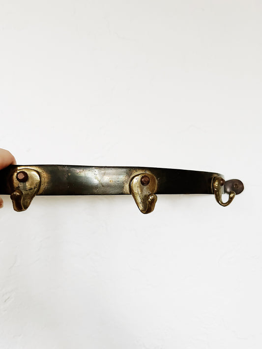 Aged Brass Pot Rack