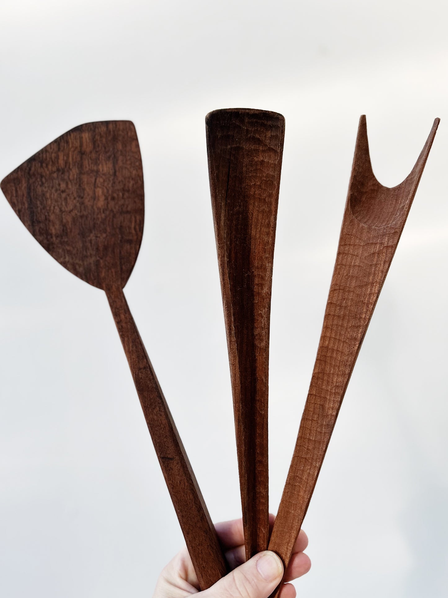 Hand Carved Modernist Utensils