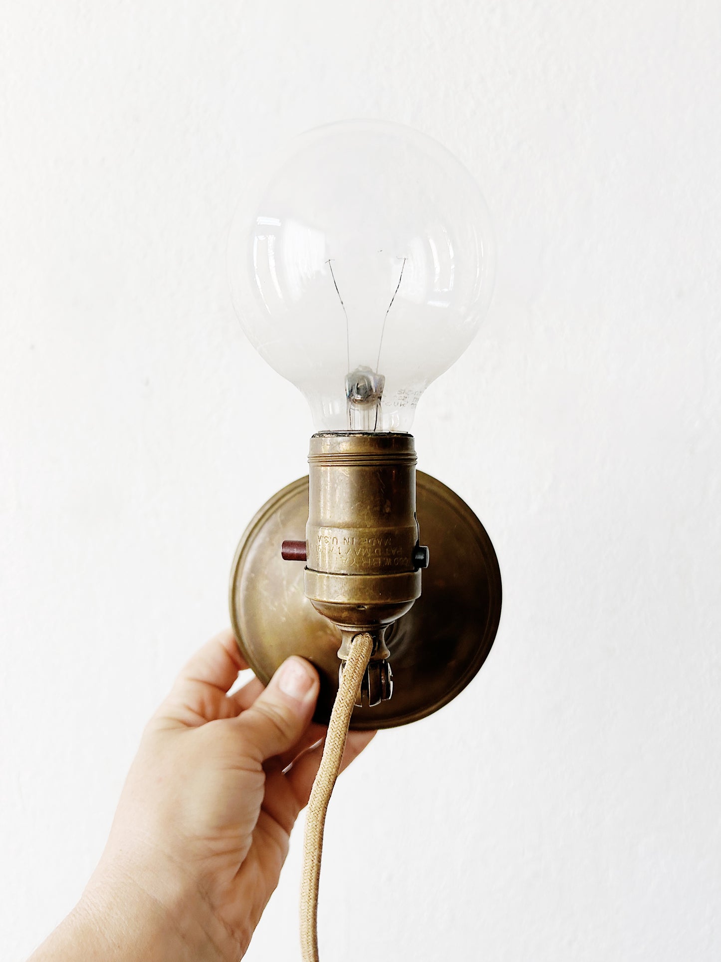 Art Deco Greist Brass Sconce