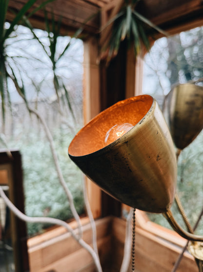 Mid Century Triple Flame Floor Lamp