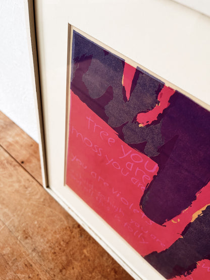 Vintage Corita Kent Signed Serigraph