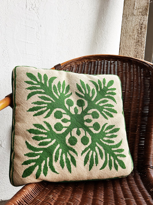 Vintage Needlepoint Pillow
