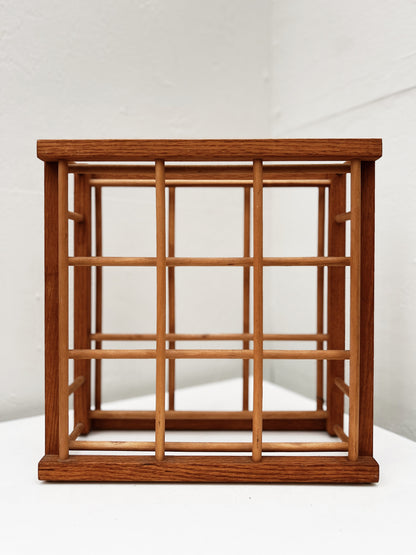 Mid Century Teak Wine Rack