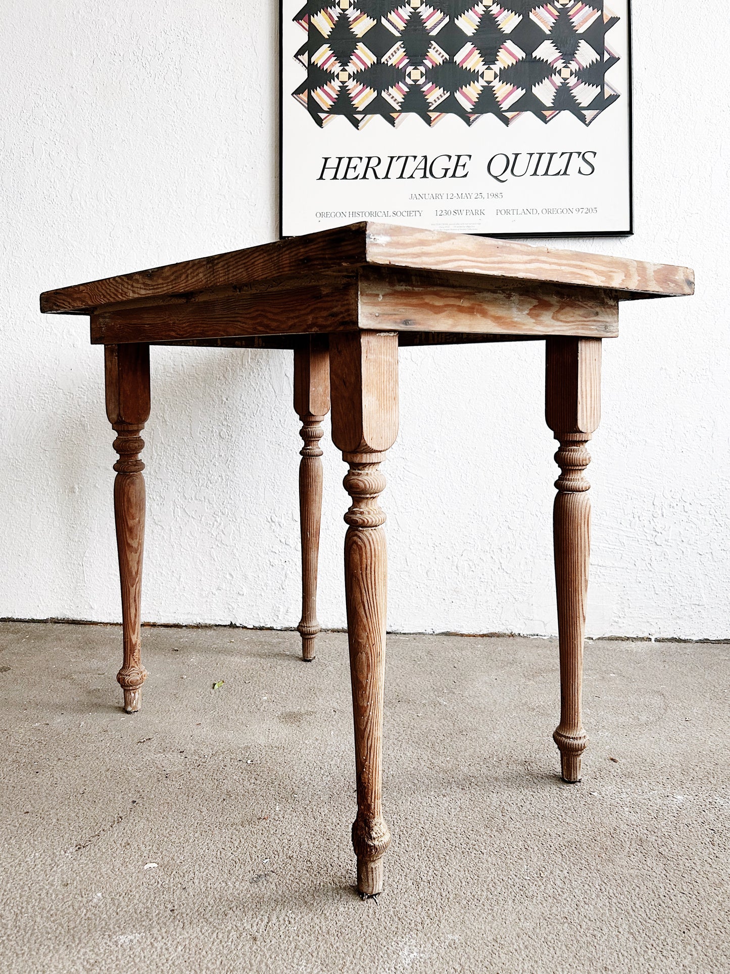 Primitive Wood Side Table