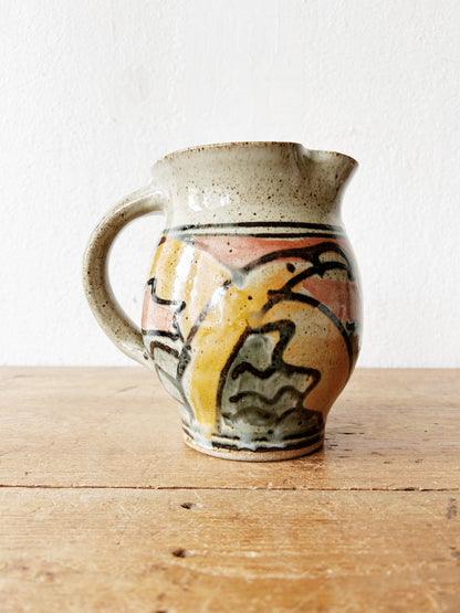 Handmade Glazed Pitcher