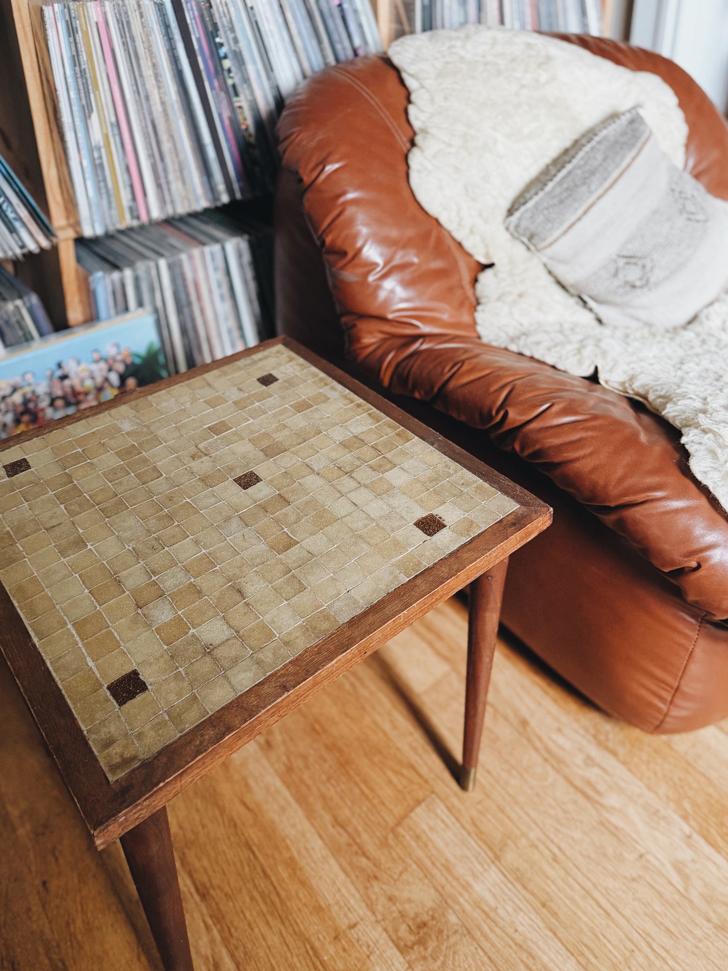 Mid Century Mosiac Tile Table