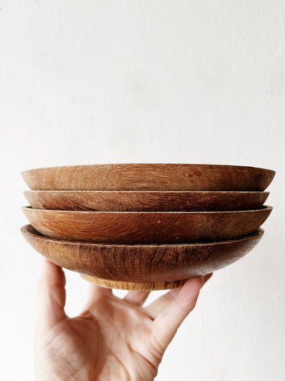 Vintage Wooden Bowl Set