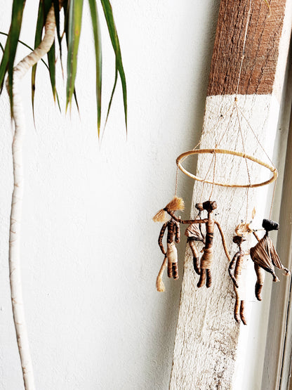 Handmade Vintage African Mobile