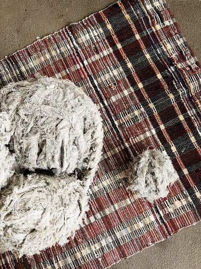 Vintage Cotton Rag Rug