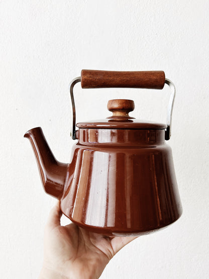 Mid Century Dansk Enamel Tea Kettle