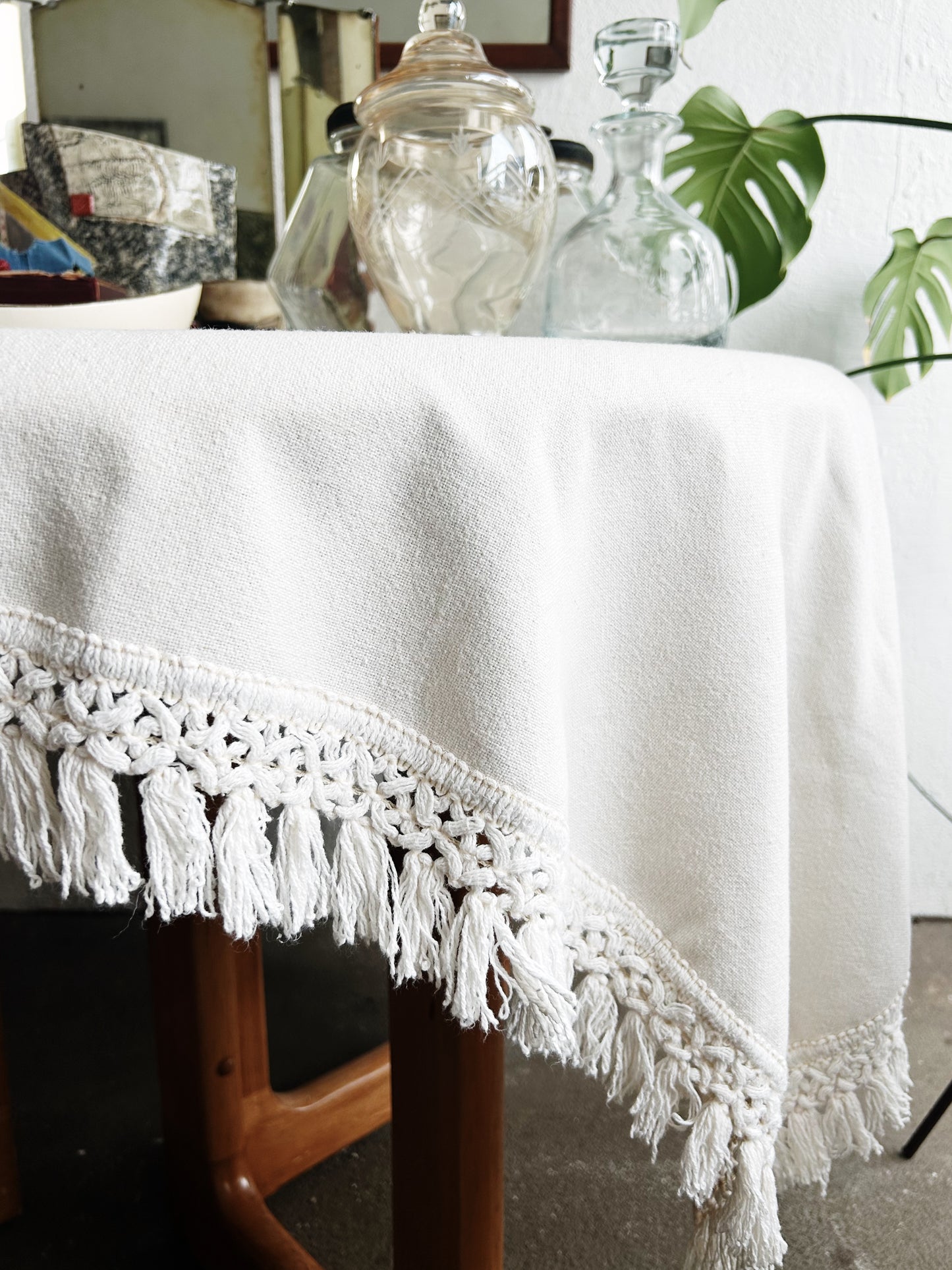 Vintage Cotton Tablecloth