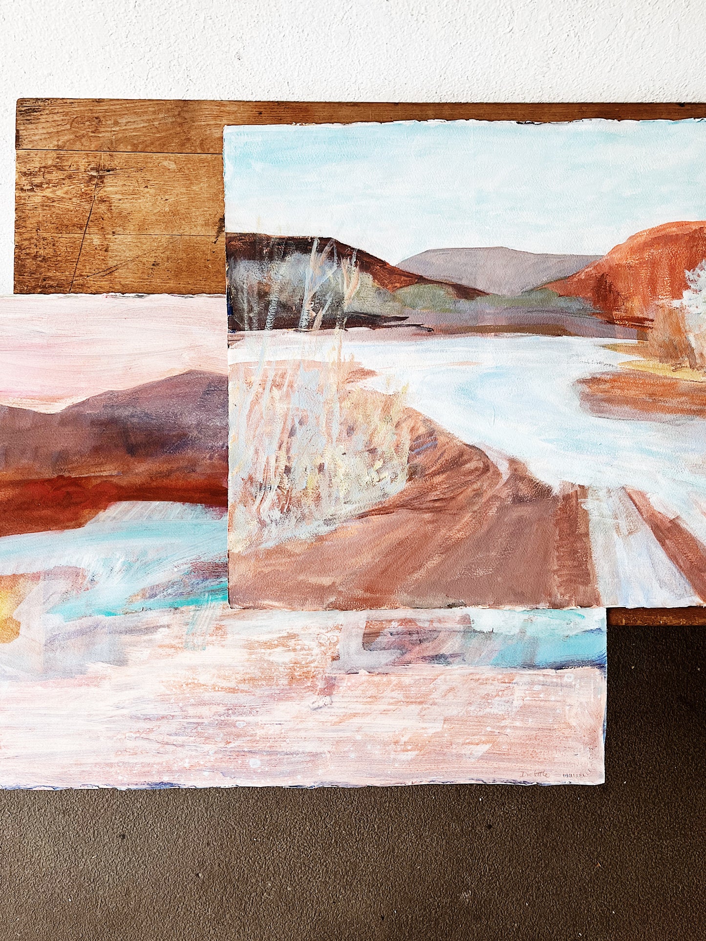 Vintage Elizabeth Doolittle Original Landscape Painting